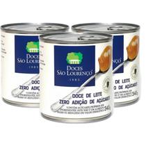 Kit 3x Doce de Leite Diet S LOURENCO Zero Ad.Açucar 345g
