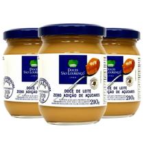 Kit 3x Doce de Leite Diet SÃO LOURENÇO Zero Ad. Açucar 210g