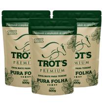 Kit 3x Erva Mate Tereré Trot's Premium 500g Pura Folha