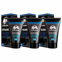 Kit 3X Esfoliante Masculino Para Rosto 100Ml Barba Robusta