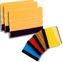 Kit 3x Espátula Flexível Revestida Feltro P/ Envelopamento