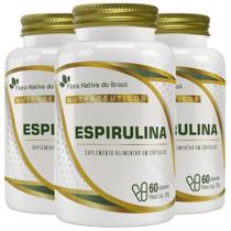 KIT 3X Espirulina 450mg 60 cápsulas - Flora Nativa