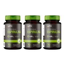 Kit 3x - Espirulina - 70 cápsulas - Omix