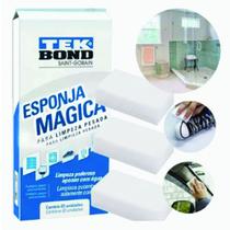 Kit 3x Esponja Mágica TekBond Limpeza Pesada Casa Carro Loja Kit 3x Esponja Mágica TekBond Limpeza Pesada Casa Carro Loja