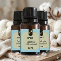 Kit 3x Essências Aromatizantes Nattuaromas hidrossolúvel Aroma:BABY Kit 3x Essências Aromatizantes Nattuaromas hidrossolúvel Aroma:BABY