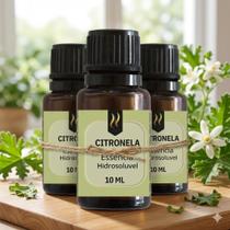 Kit 3x Essências Aromatizantes Nattuaromas hidrossolúvel Aroma:CITRONELA Kit 3x Essências Aromatizantes Nattuaromas hidrossolúvel Aroma:CITRONELA