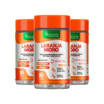 Kit 3x Extrato de Laranja Moro com Picolinato de Cromo e Café Verde Rotina de Vida Saudável e Fitness Denavita