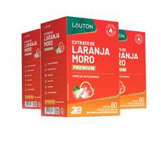Kit 3x Extrato de Laranja Moro Premium 60 cápsulas Lauton
