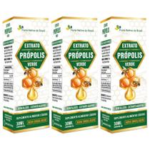KIT 3X Extrato de Própolis Verde em Gotas 30ml - Flora Nativa