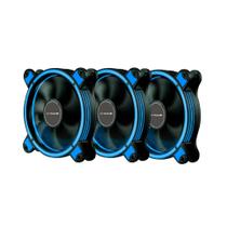 Kit 3x Fan Cooler 120mm 1.500 Rpm Mymax Spectrum - Azul