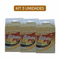 Kit 3X: Farinha Chia E Linhaça Chiaça Orgânica Ecobio 250G