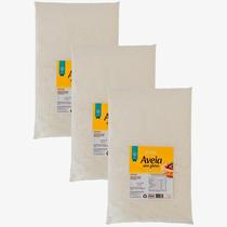 Kit 3X: Farinha De Aveia Sem Glúten Leve Croc 1Kg