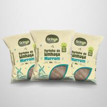 Kit 3x Farinha de Linhaça Marrom 200G Grings