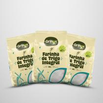 Kit 3x Farinha de Trigo Integral 500G Grings