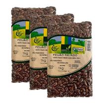 Kit 3X: Feijão Rajado Orgânico Coopernatural 1Kg