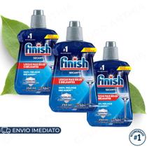 Kit 3x Finish Secante Abrilhantador para Lava Louças 250ml Original Brilho e Secagem Rápida