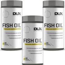 Kit 3x Fish Oil - Ômega 3 - 120 Cápsulas Cada- Dux Nutrition