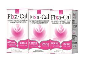 Kit 3x Fixa-Cal 625mg + 200UI C/90 Comprimidos - Quaris