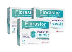 Kit 3x Florastor Probiótico 12 Cápsulas - União Química