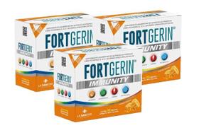 Kit 3x FortGerin Immunity C/30 Cápsulas Softgel - La San Day