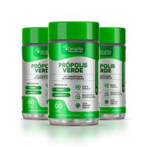 Kit 3x Frascos Extrato de Própolis Verde, Vitaminas C-D-E, 2 em 1 - Suplemento Alimentar - Denavita