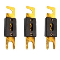Kit 3x Fusíveis Tipo Faca Cartucho Grande Banhado a Ouro Modelo Anl Technoise Energia Solar Proteção Bateria Módulo Kit 3x Fusíveis Tipo Faca Cartucho Grande Banhado a Ouro Modelo Anl Technoise Energia Solar Proteção Bateria Módulo