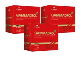 Kit 3x Gammadrol 850mg C/60 Cápsulas Softgel - La San Day