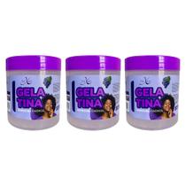 Kit 3x Gelatina Hidratação Definição De Cachos E Volume Uva 500g Naxos Kit 3x Gelatina Hidratação Definição De Cachos E Volume Uva 500g Naxos