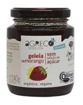 Kit 3X: Geleia De Morango Orgânica Sem Açúcar Agreco 240G