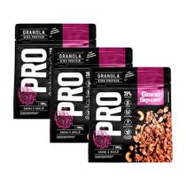 Kit 3X: Granola Pro Cacau e Avelã Sem Glúten GranoSquare 200g