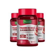 Kit 3x Gummy Vinagre De Maçã E Ácido Fólico Em Goma Denavita