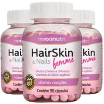 KIT 3X HairSkin Femme 90 cápsulas - Maxinutri