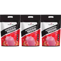 Kit 3X Hard Mass 18000 - 3000g Morango - BodyAction Kit 3X Hard Mass 18000 - 3000g Morango - BodyAction