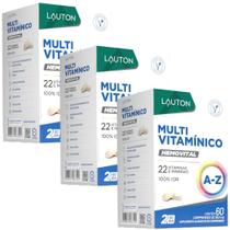 KIT 3X Hemovital (Multivitamínico) 60 comprimidos - Lauton KIT 3X Hemovital (Multivitamínico) 60 comprimidos - Lauton