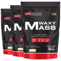 Kit 3x Hipercalórico Waxy Mass 3kg Bodybuilders