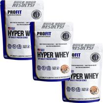Kit 3X Hyper Whey - 900g Refil Cookies And Cream - Profit Kit 3X Hyper Whey - 900g Refil Cookies And Cream - Profit