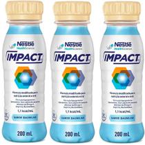 Kit 3x Impact Baunilha - 200ml cada - Nestle