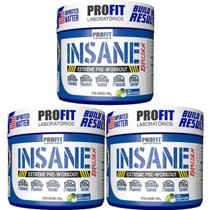 Kit 3X Insane Explosion Extreme Pre-Workout - 200g Maçã Verde - Profit