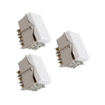 Kit 3x Interruptor Simples Branco Liz Tramontina 57115/010