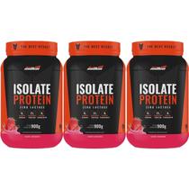 Kit 3X Isolate Protein - 900g Morango - New Millen Kit 3X Isolate Protein - 900g Morango - New Millen