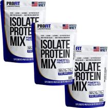 Kit 3X Isolate Protein Mix Refil - 900g Cookies e Cream - ProFit Kit 3X Isolate Protein Mix Refil - 900g Cookies e Cream - ProFit