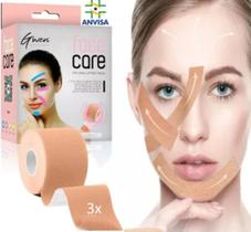 Kit 3x Kinesiology Tape FACE CARE Lifting Facial Anti Rugas Original - GWEN- FACE CARE