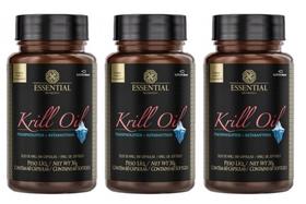 Kit 3x krill oil 60 cápsulas essential