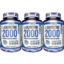Kit 3X L-Carnitina 2000 + 250mcg Cromo - 120 Tabletes - ProFit Kit 3X L-Carnitina 2000 + 250mcg Cromo - 120 Tabletes - ProFit