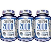 Kit 3X L-Carnitina 2000 + 250mcg Cromo - 60 Tabletes - ProFit