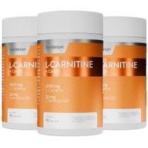 Kit 3x L Carnitina 2000mg C/ Coenzima Q10 Coq10 20mg 3 Mêses - Nutrilibrium