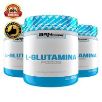 Kit 3X L-Glutamina 300G - Brn Foods