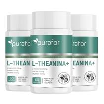 Kit 3x L-Teanina 250mg + Glicina e Taurina Purafor 60 Cápsulas Kit 3x L-Teanina 250mg + Glicina e Taurina Purafor 60 Cápsulas