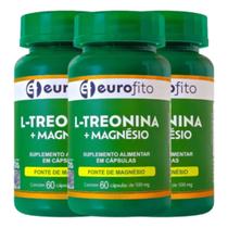 Kit 3x L-treonina+fonte De Magnésio 180cáp -muscular/nervosa Kit 3x L-treonina+fonte De Magnésio 180cáp -muscular/nervosa