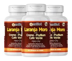 kit 3x LARANJA MORO + CAFÉ VERDE 500MG 60CPS MELFORTs D